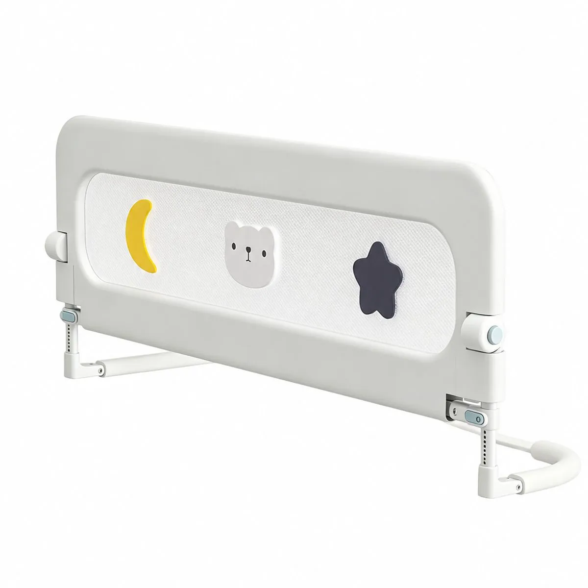 2mFoldable Toddler Bed Rail, Adjustable Safety Guard Rail for Kids