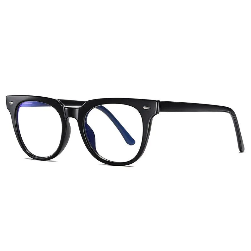 Sophie Moda- TR90 Spring Hinge Blue Light Blocking Anti Eyestrain Glasses - Black
