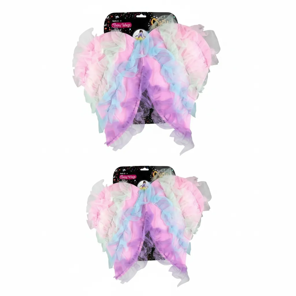 Fairy Pastel Wings for Kids - Lightweight Dress-Up Costume - 2 Pack