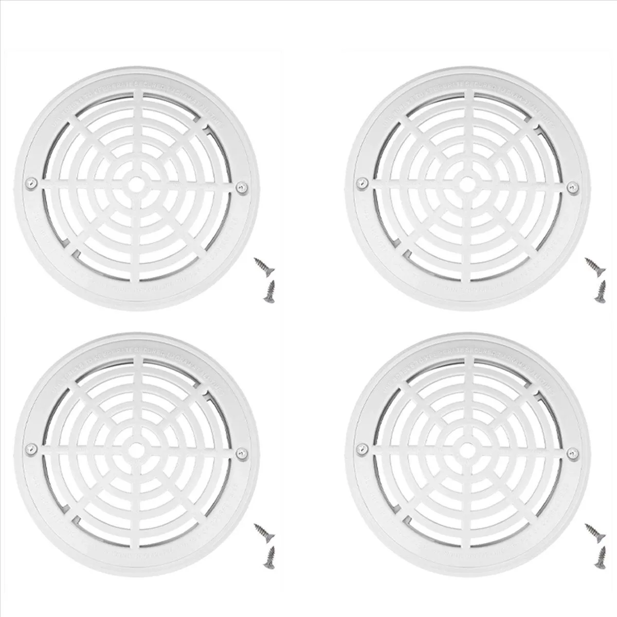 8Inch Top Grate Bottom Mounting Plates Replacement Pool Drain Cover