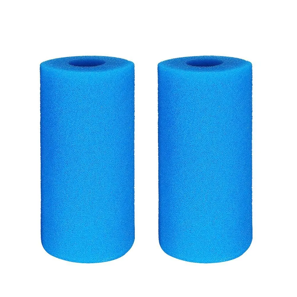2Pieces Reusable Pool Filter Sponges