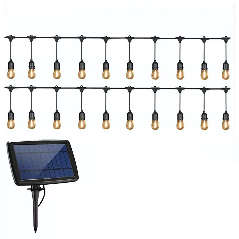 Solar Panel 10m-20LED Bulb String Light