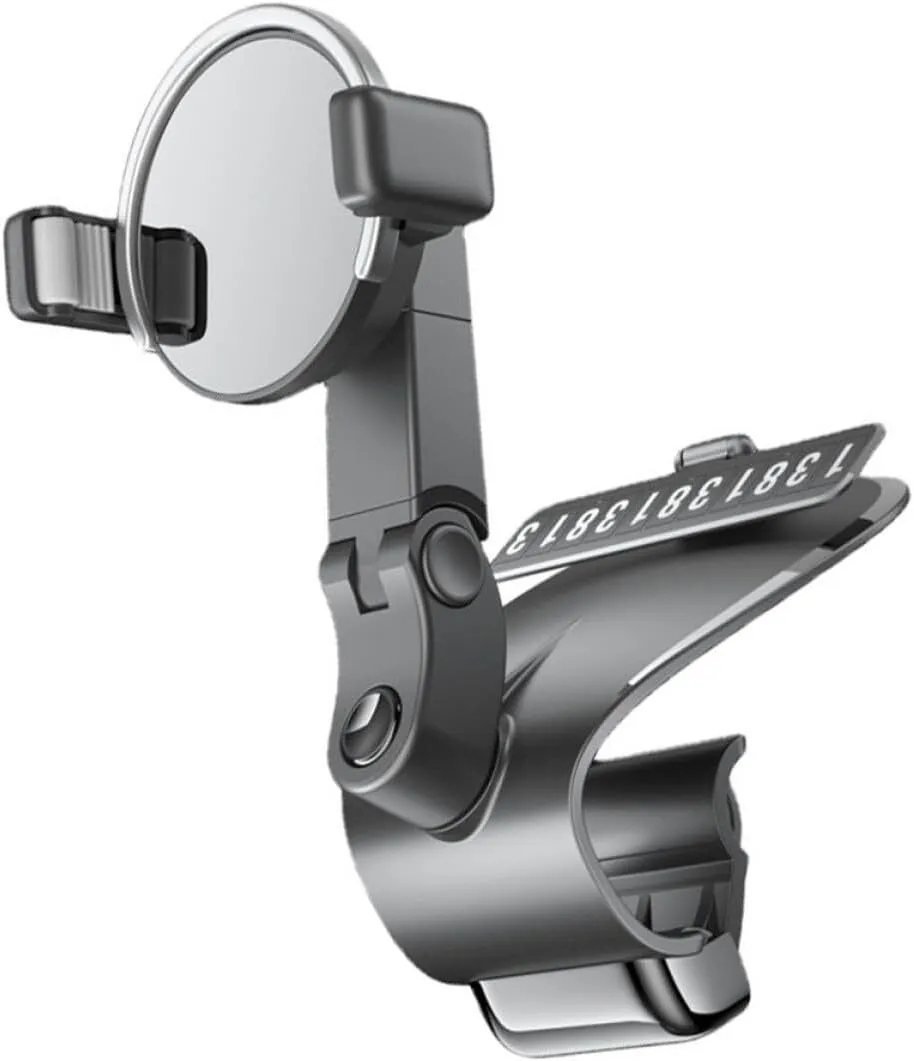 Rotating Car Phone Holder Clip-on Mount Bracket for Vehicle Use, Universal