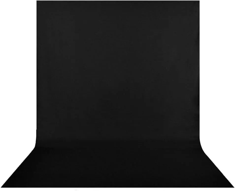 Premium Quality 1.5M X 3M Woven Photography Studio Backdrop cloth - Black