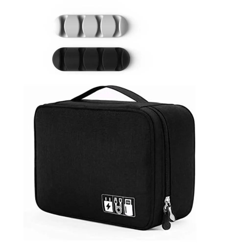 Splendid Travel Cable Organiser Bag - Black