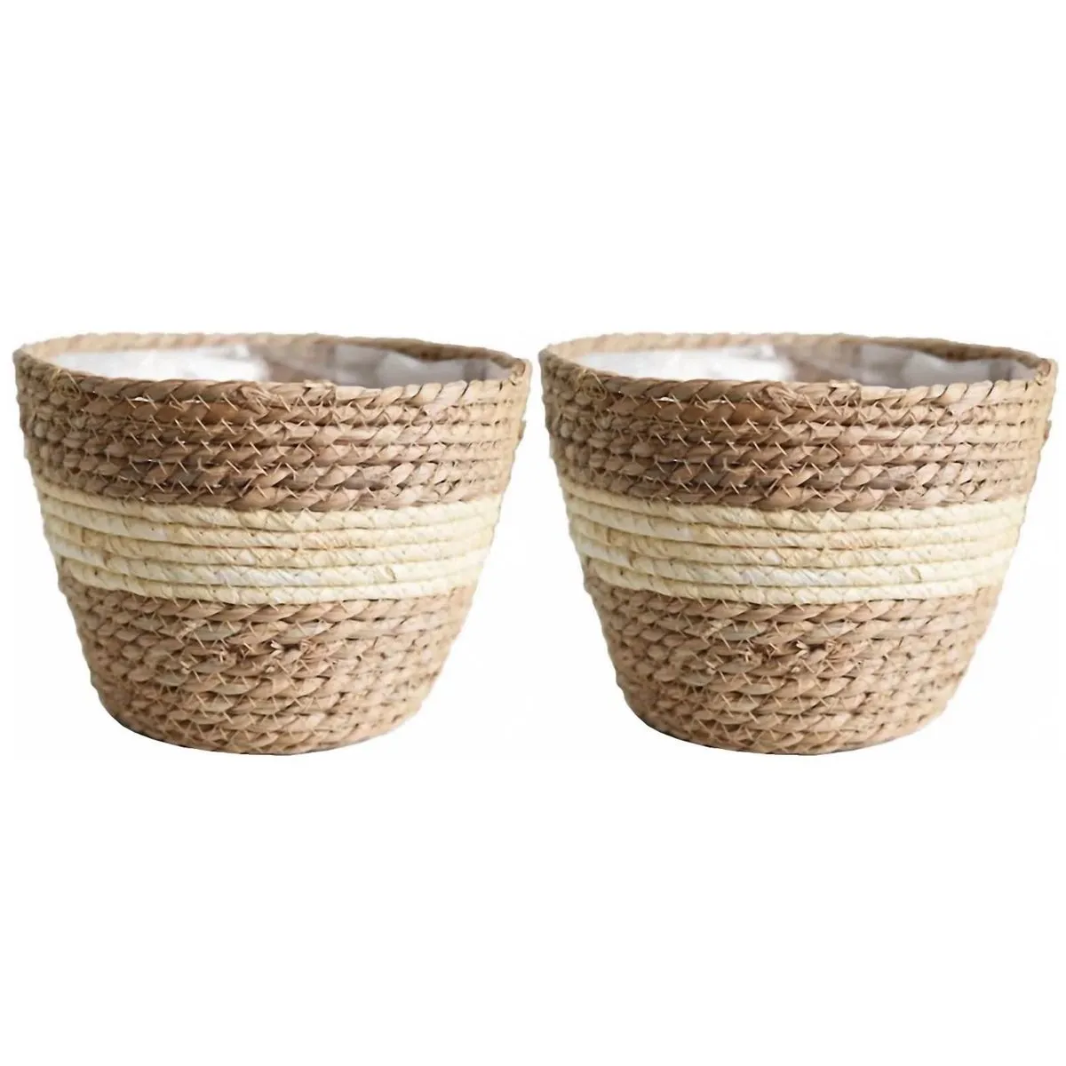 2 Piece Flower Basket Planter Set