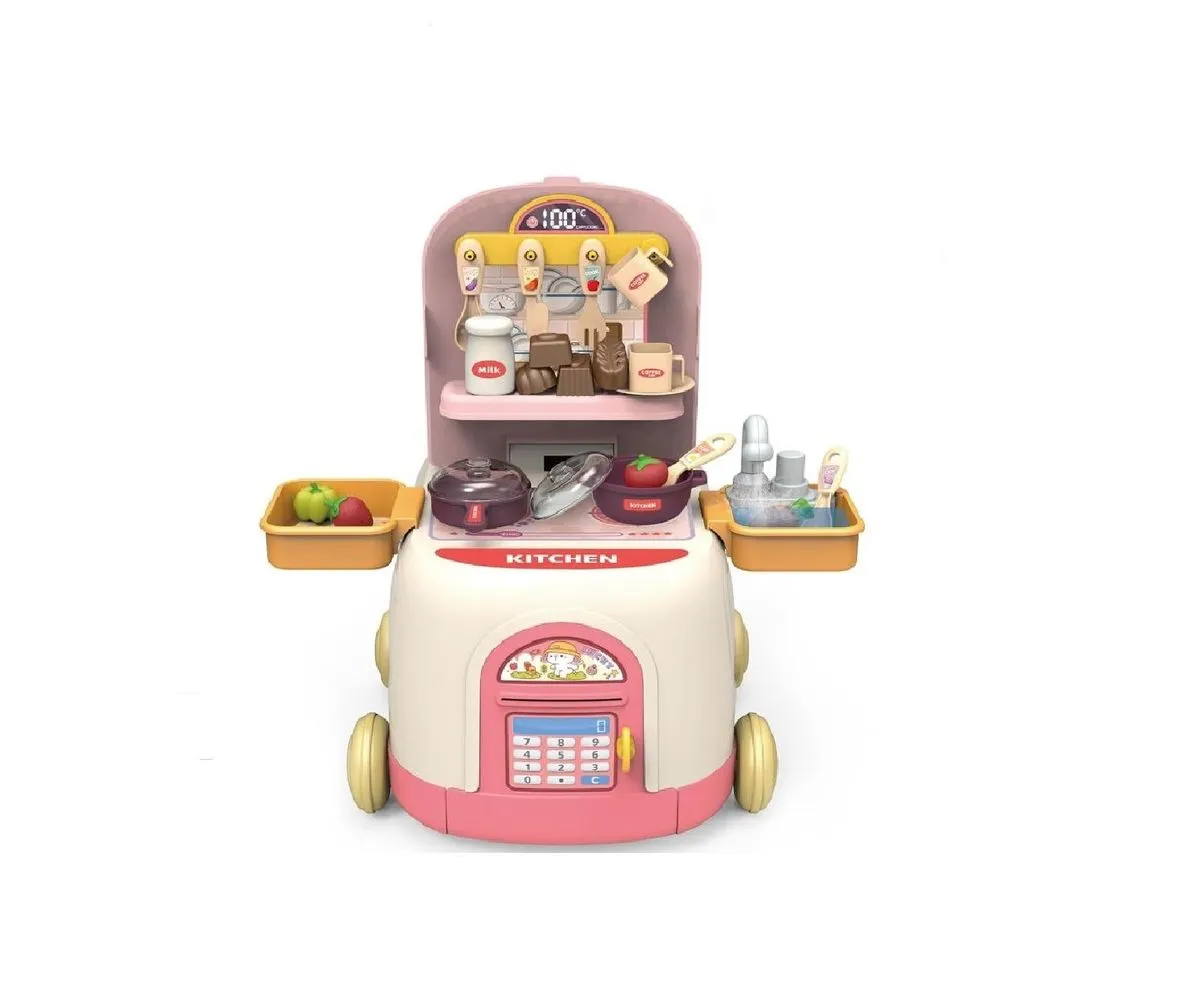 Anv-Indoor Cooking Play with 2-in-1 Toy Car
