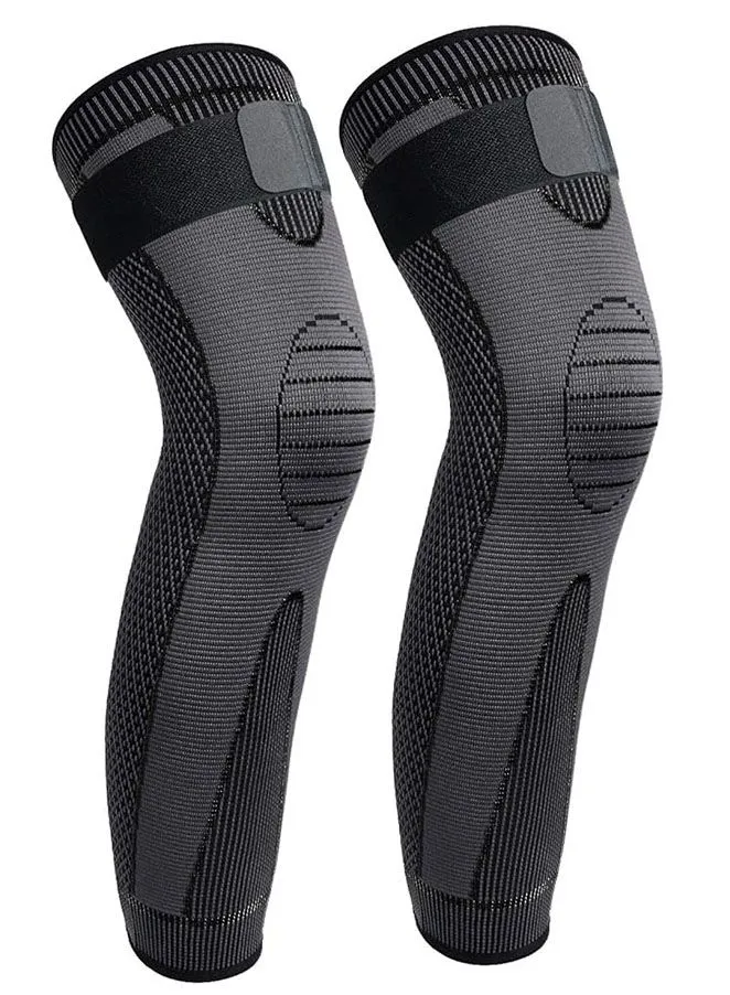 Compression Leg Sleeves Full Leg Heating Knee Brace for Knee Support