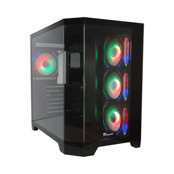 PremiumSUN C918BS Gaming Case with 4 ARGB LED Fans