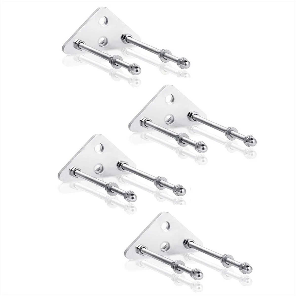 4Pcs Skateboard Wall Mount Metal Skateboard Hanger