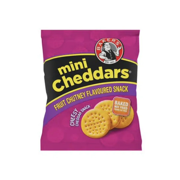 Bakers Mini Cheddars Fruit Chutney 33g - Pack of 72