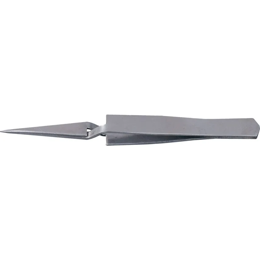 115mm Sharp Nose Cross Pattern Precision Tweezer