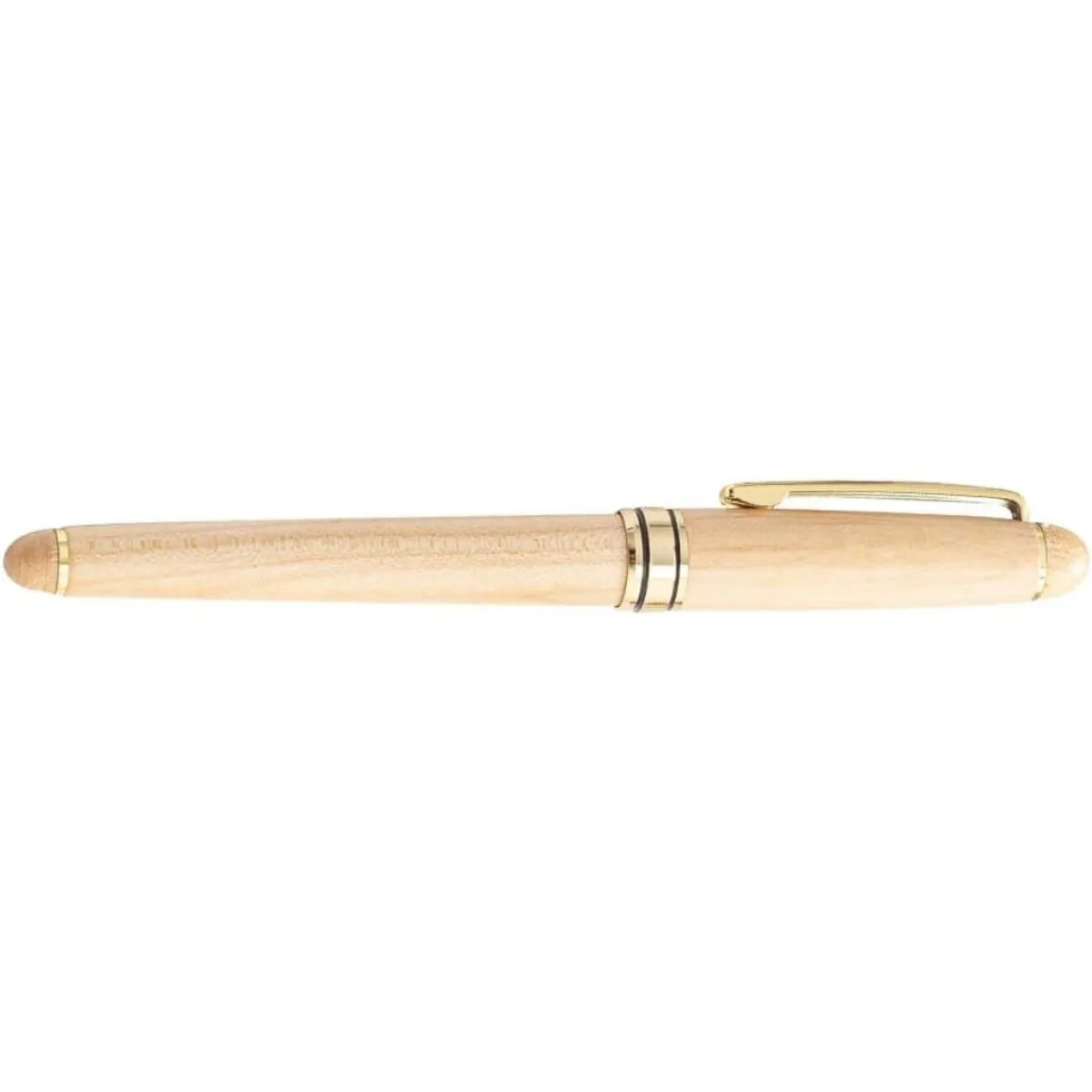 Vintage Wooden Fountain Pen Business Calligraphy Pen with Metal Nib Smooth