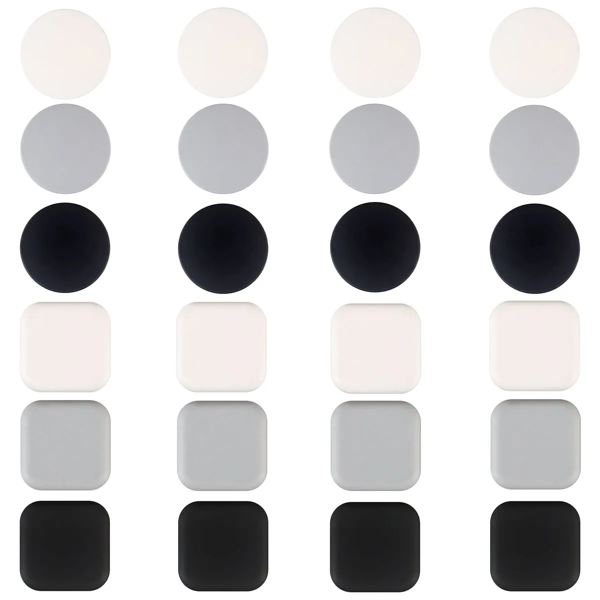 Silicone Door Bumper Wall Protector Pad - 24 Pieces