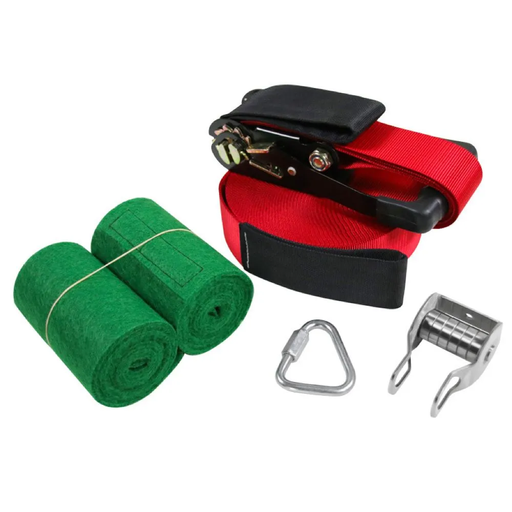 Garden Kids Backyard Slack Line Zip Line Course 5 Piece Accessory Kit