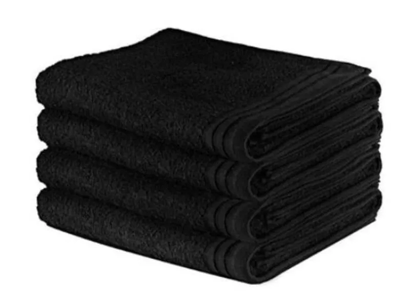 4 Bath Sheets - Black