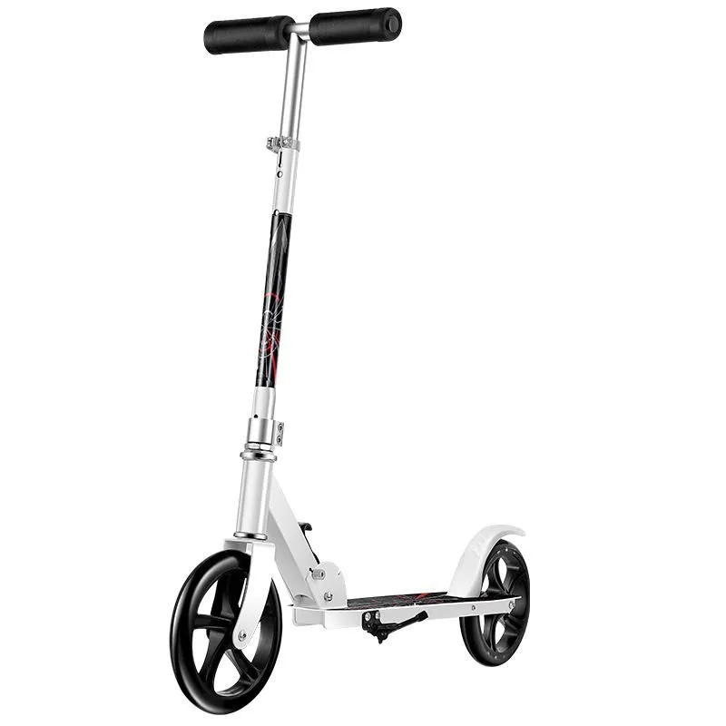 Adult & Youth Folding 2-Wheeled Commuter Scooter With Adjustable Handlebars