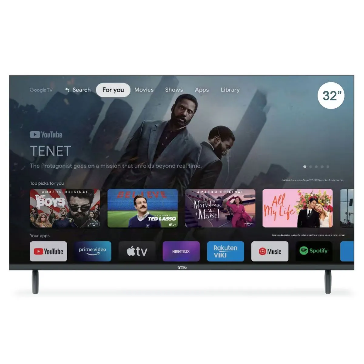 iSTAR 32" Full HD Frameless Google TV