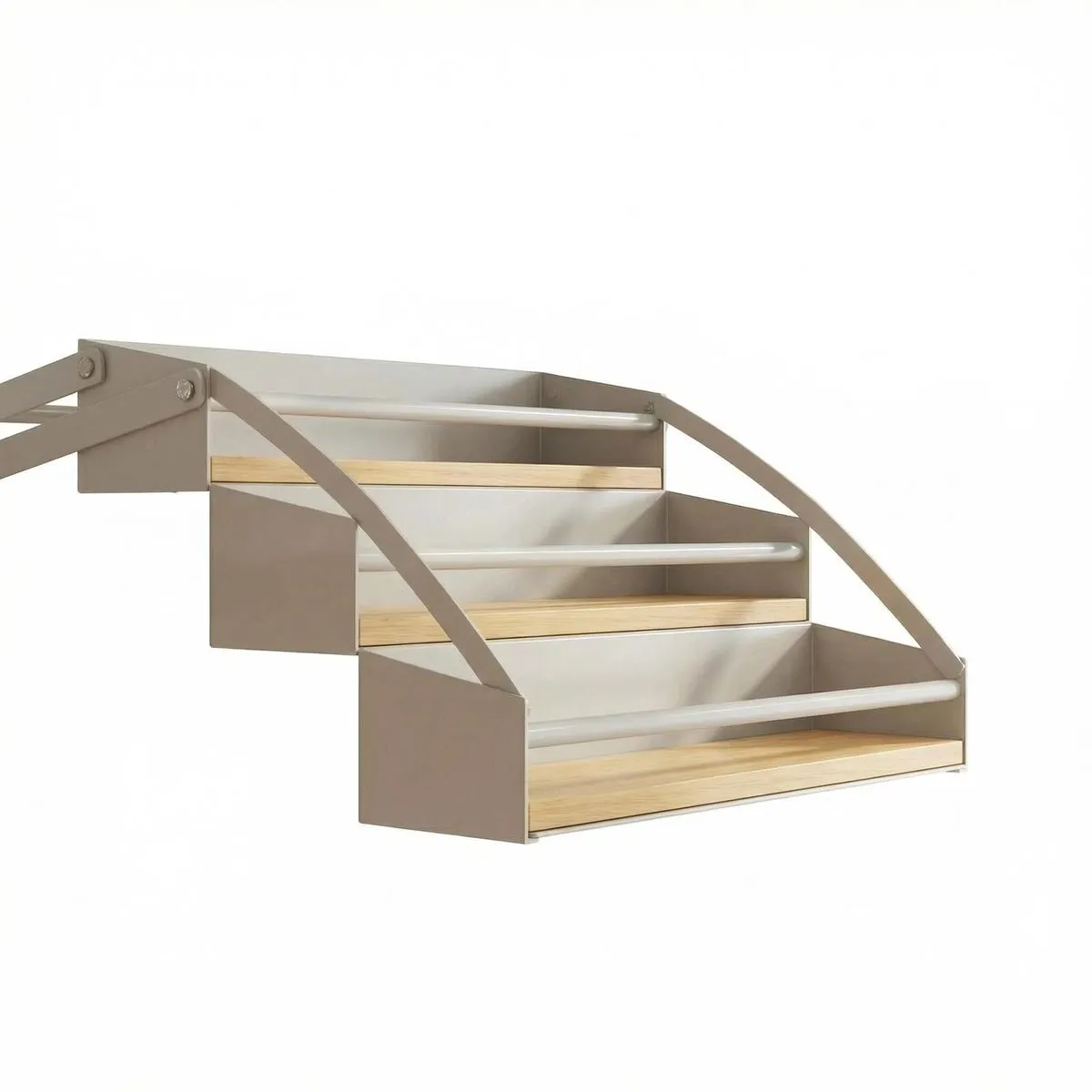 Upper Kitchen Cabinets Feature Hidden Detachable Shelves