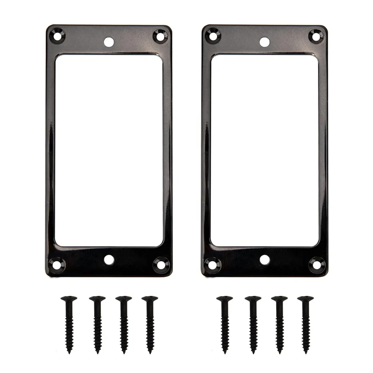 Metal Humbucker Pickup Ring Cover Frame Replacement (Black)