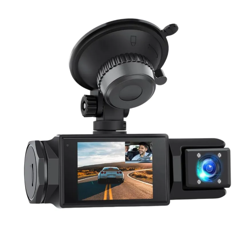 LJCZKA 1080P HD 3-Dash Cam for Cars,WiFi APP Control,Front Rear Dash Camera