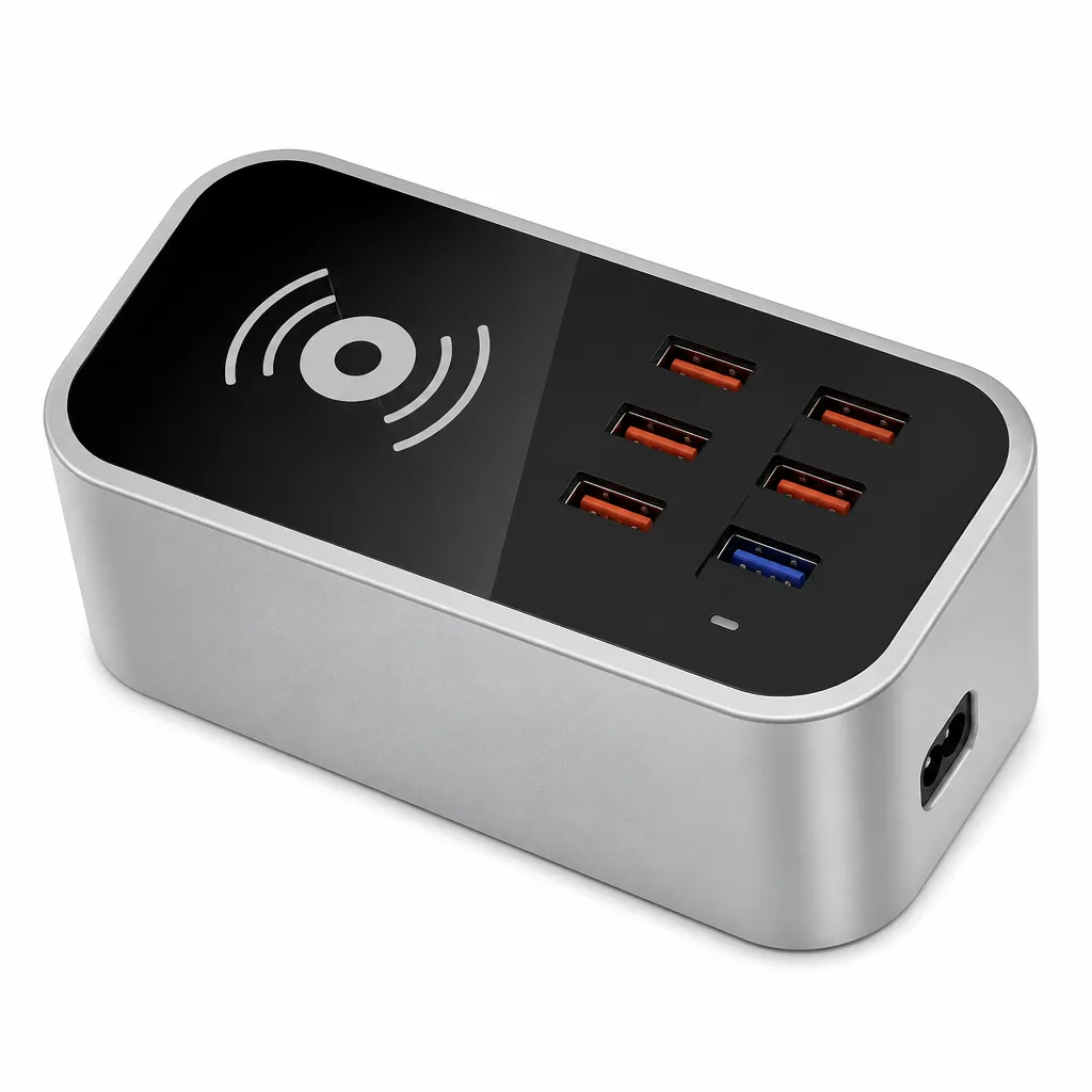USB Charging Station 100W for Multiple Devices Wireless Charging