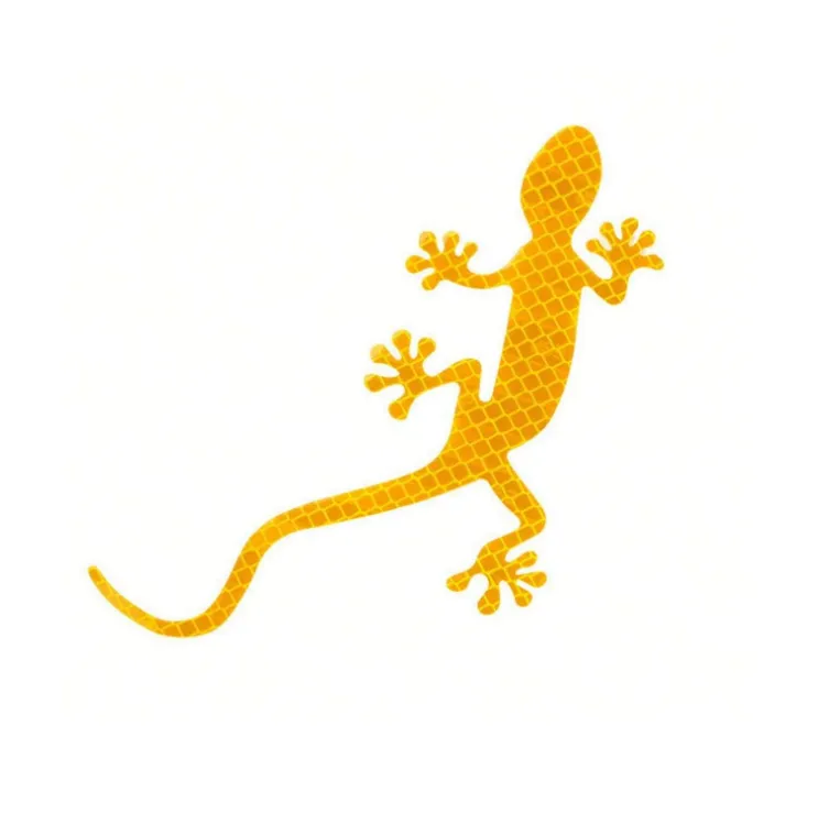 Gecko Lizard Decorative 3D Car Vehicle Sticker Adhesive - Reflective