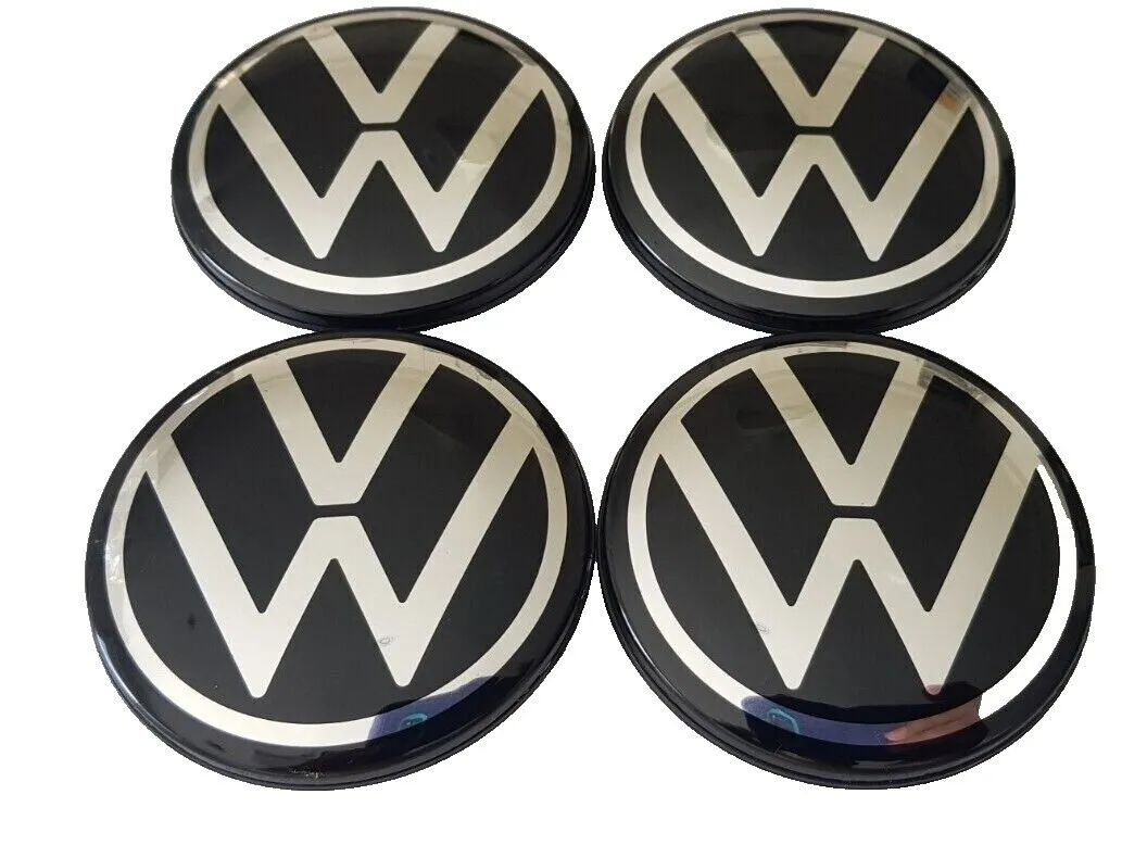 Center Caps-56mm- New Logo -compatible with VW