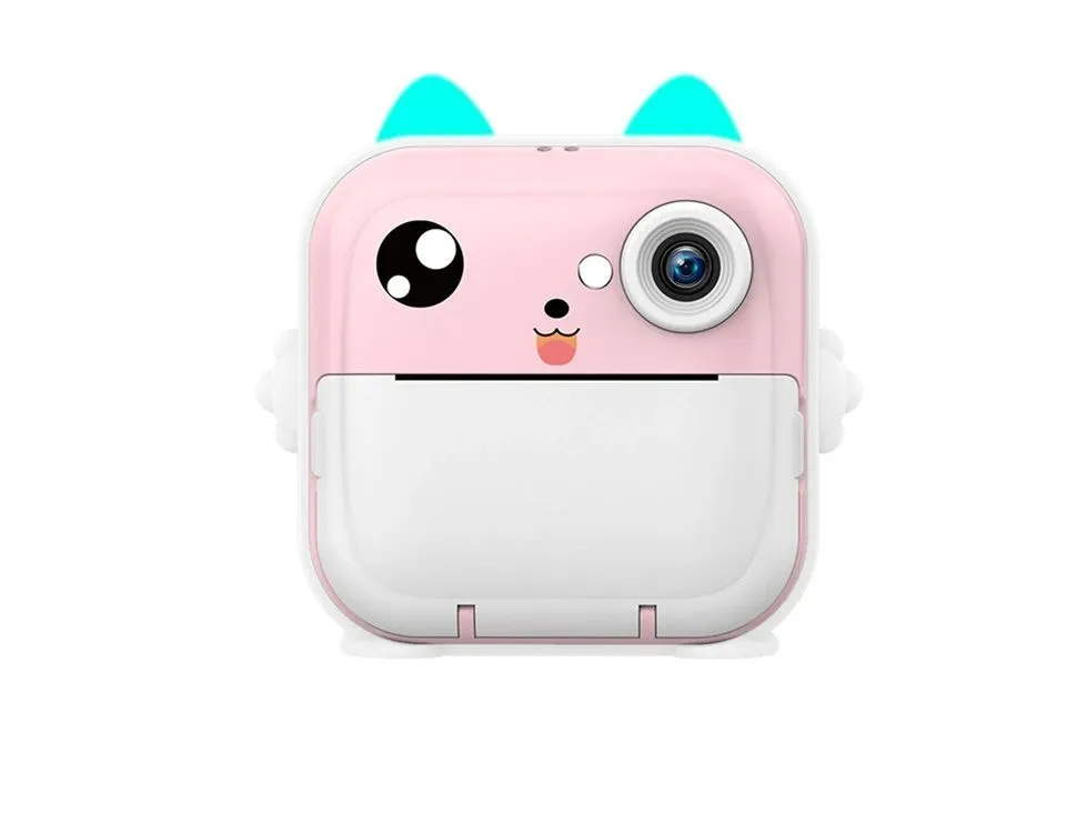 Q5 Kids Instant Thermal Printing Digital Camera including Printing Roll - Pink
