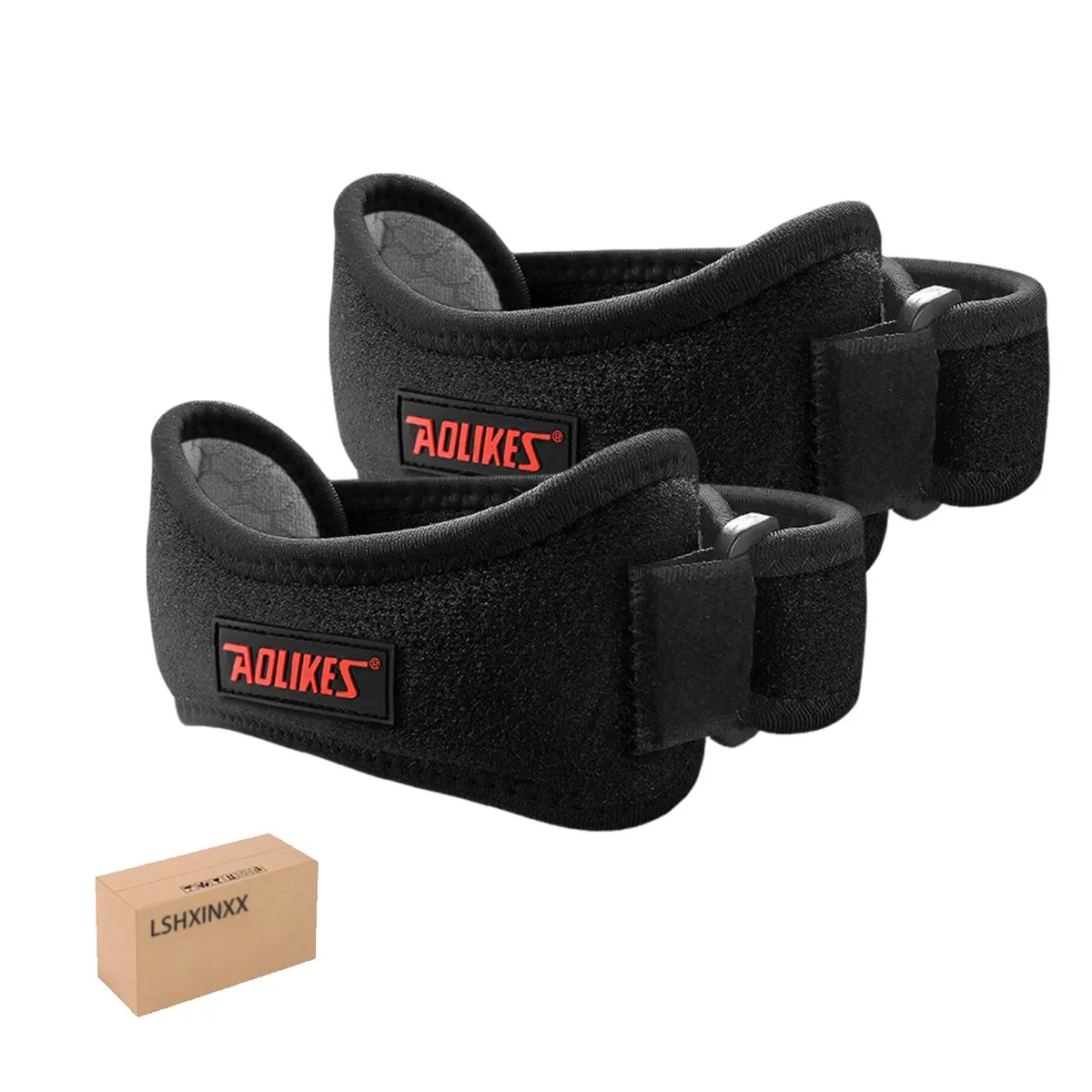 Patella Tendon Knee Strap 2 Pack, Knee Pain Relief Support Brace Hiking