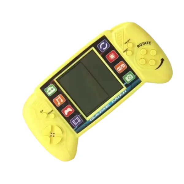 Retro Handheld Game Console - Portable Classic Gaming System - Yellow