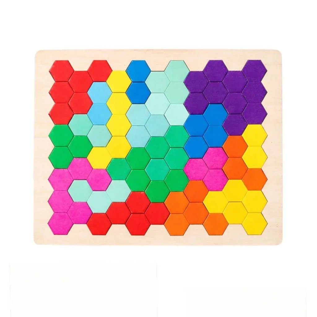 Honeycomb Design Puzzle Board - Multicolor