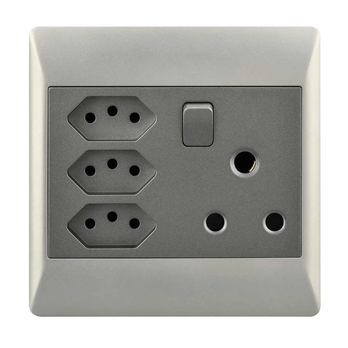 Bright Star Lighting 16 Amp Plug Socket with 3x New RSA Outlet - 4x4 Box - Grey