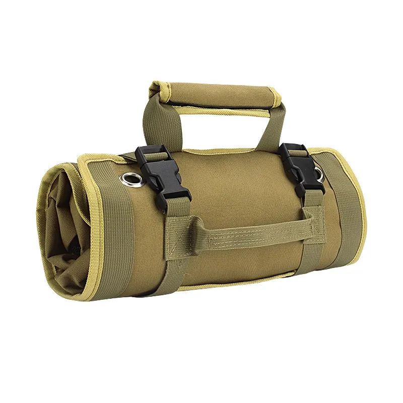 Heavy Duty Roll Up Tool Bag Organizer with 6 Tool Pouches