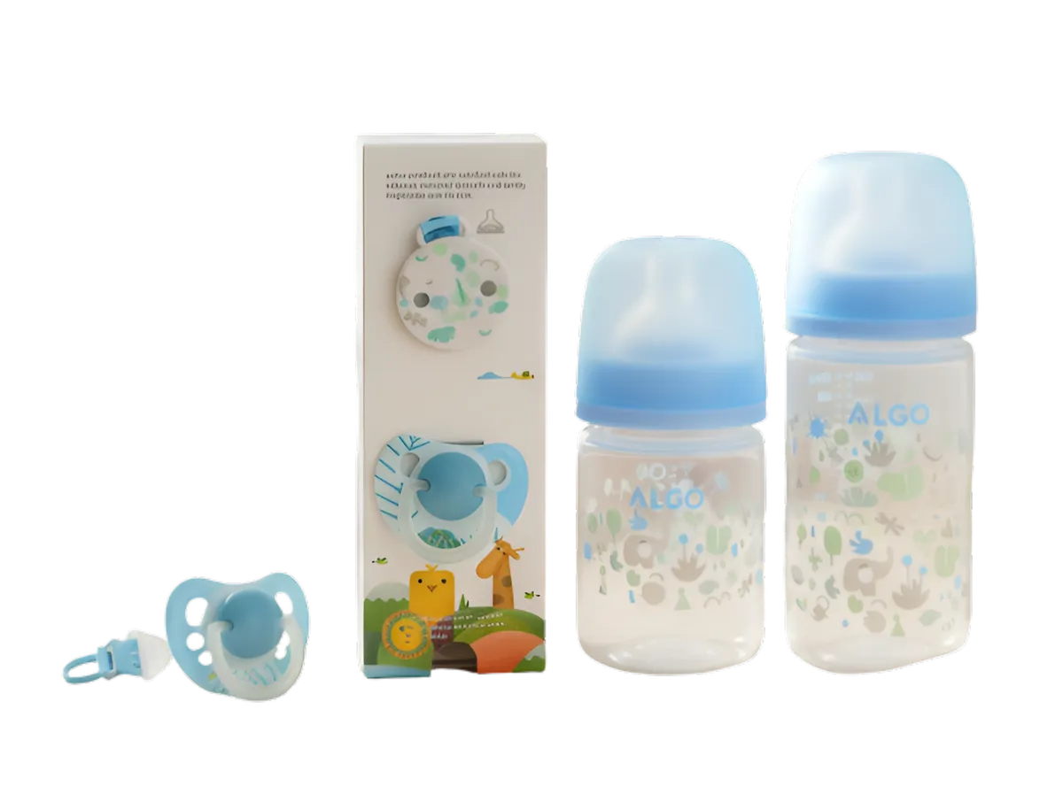 Baby Feeding Bottle and Pacifier Gift Set - Blue