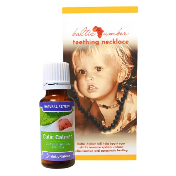 Baby Colic & Teething Combo - Chakra Teething Necklace + Colic Calmer
