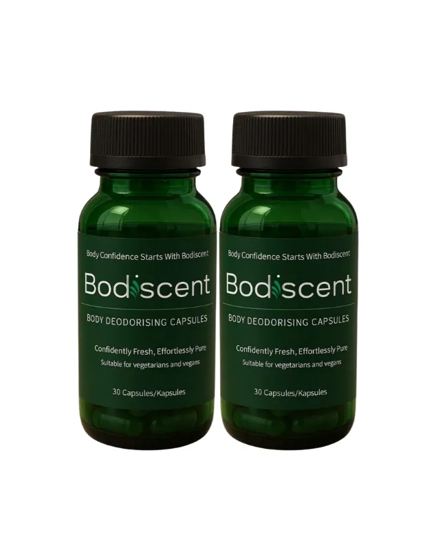 Bodiscent - Body Deodorising Capsules - 2 x 30 Vegan Capsules