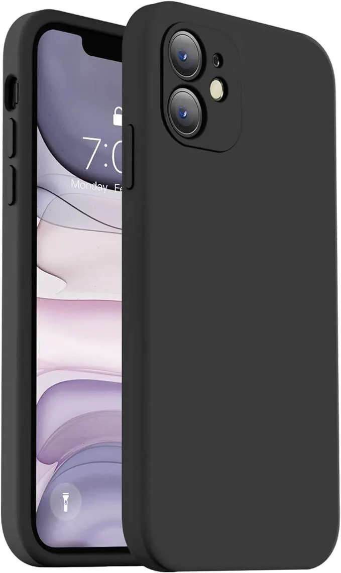 Camera Protection Soft Anti-Scratch Phone Case Compatible with iPhone 11 - Black