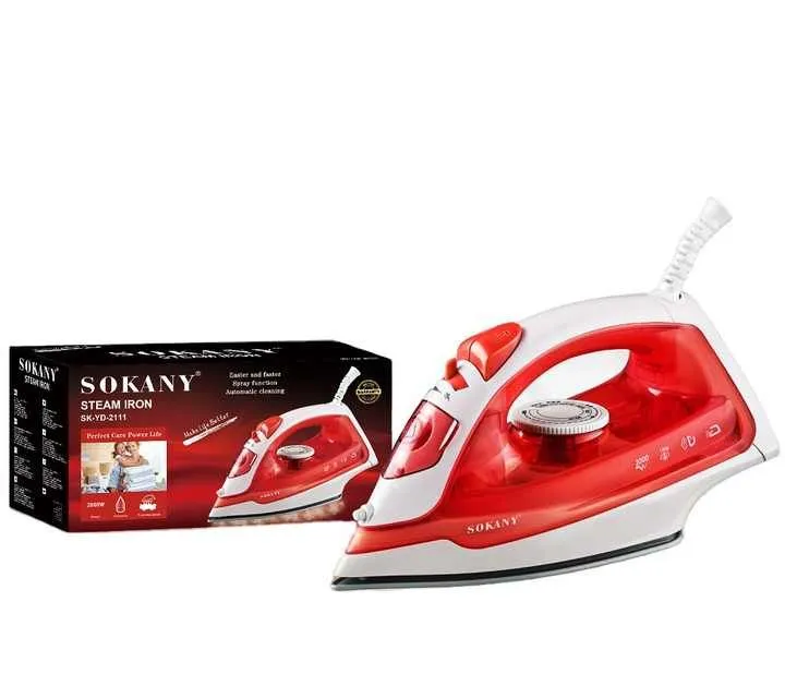 Steam Irons 2000W With Ceramic Plate-Faster Spary Funcation SOKANY-SKYD2111
