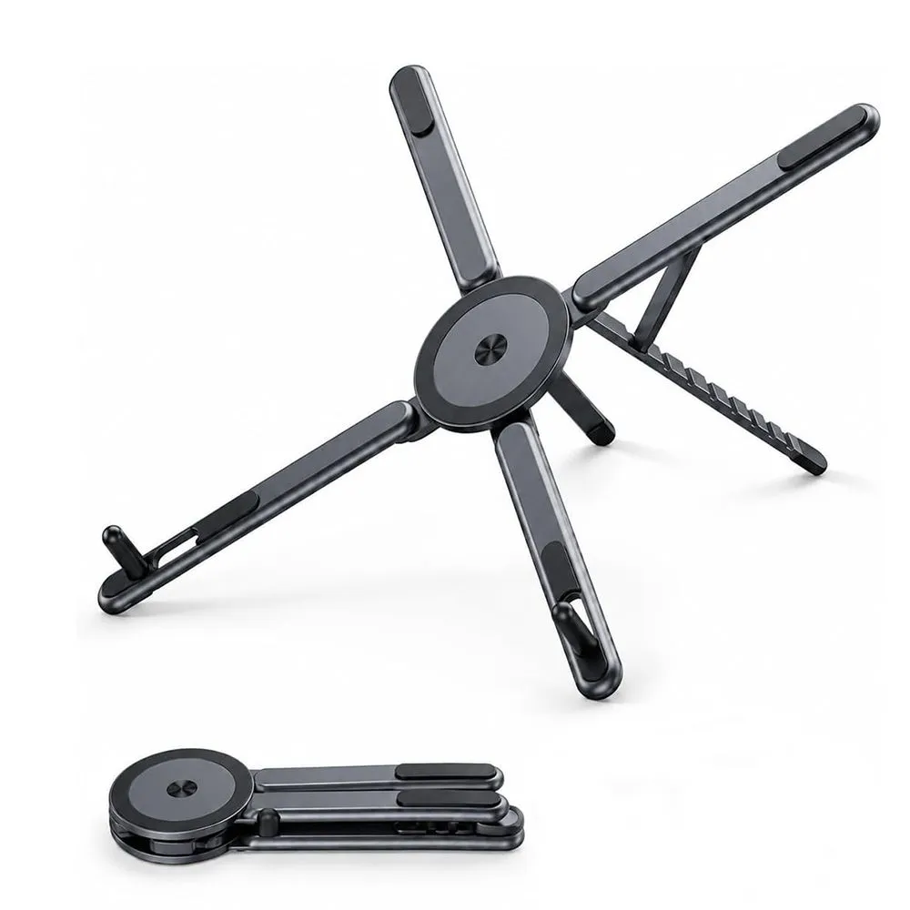 Laptop Stand, Multi-Purpose Foldable Magnetic Stand Adjustable Phone Holder