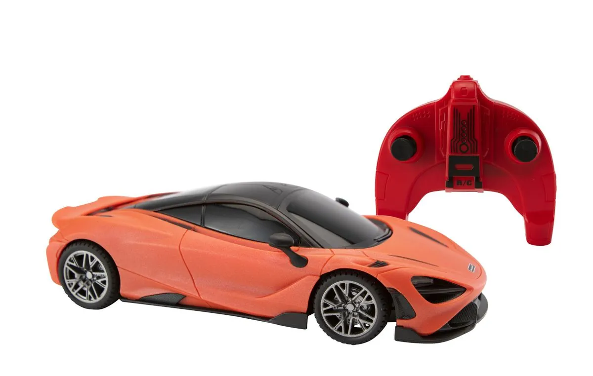RW Toys 1/24 R/C McLaren 765LT (7km/h) - Orange (19cm Long)