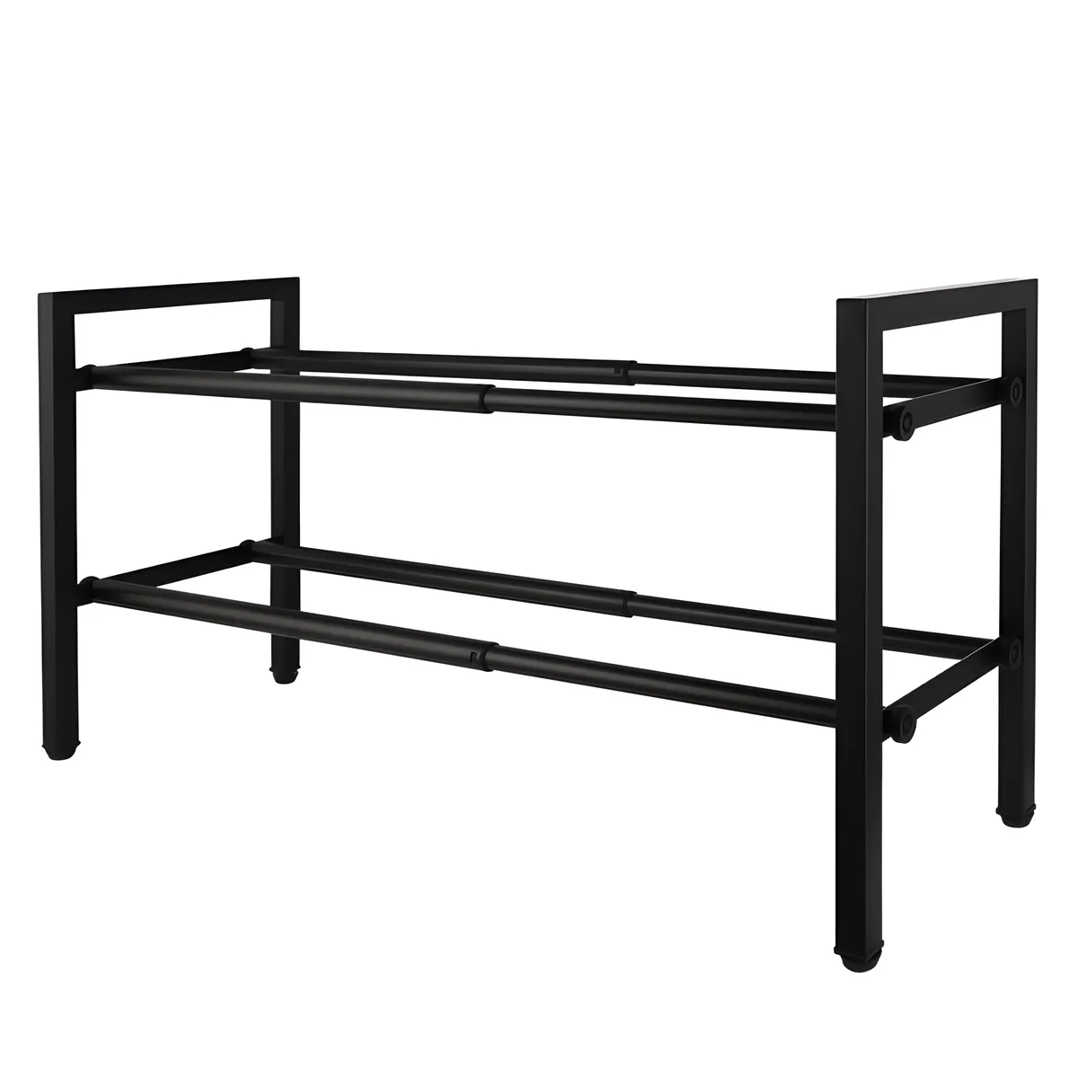 2-Tier Shoe Rack Expandable Shoes Stand Storage Organizer Shelf Small Frame