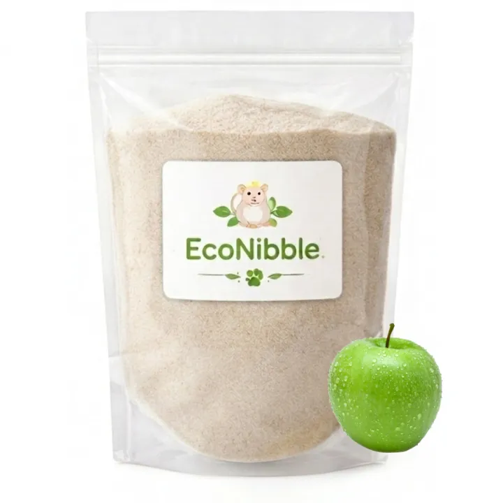 EcoNibble Apple Bathing Sand 1kg - Natural Grooming Sand, Clean, HealthyFur