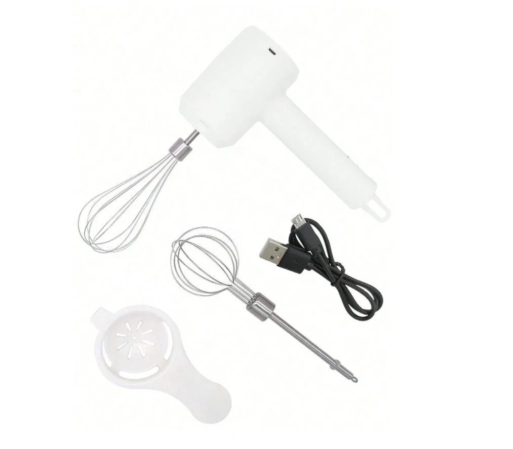 USB Rechargeable Electric Baking Hand Mixer 800mAh