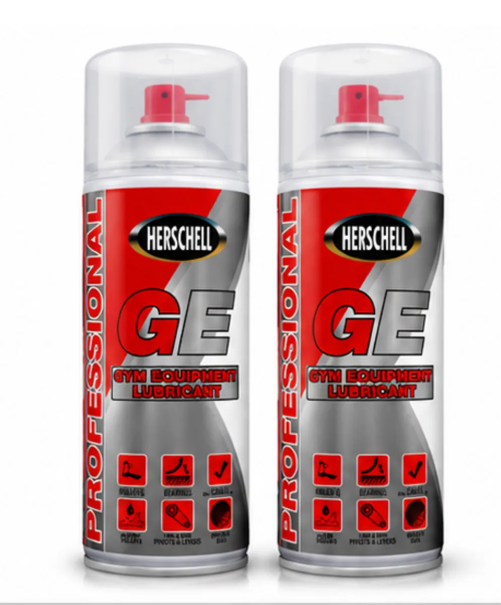 Herschel Gym Equipment Lubricant Twin Pack (2 x 400ml Aerosol Cans)