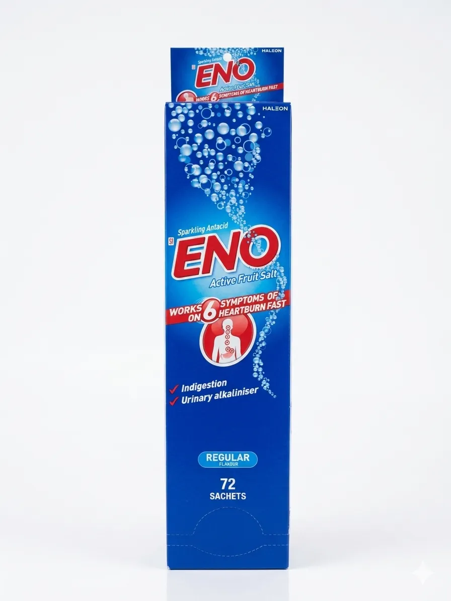ENO Active Fruit Salt Regular Flavour (72 Sachets)
