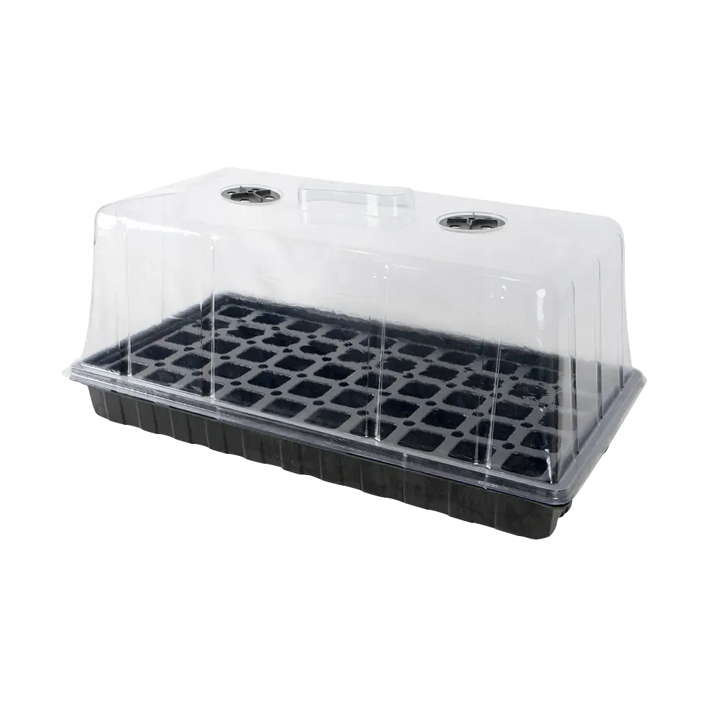 72 Cell Seedling Tray Kit with LED Grow Lights & Humidity Dome Kit