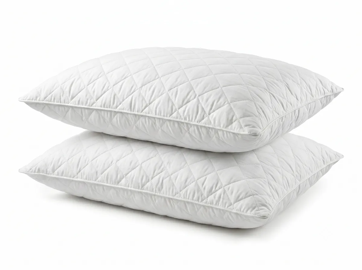 Volpes Quilted Fibre Puff Standard Pillows - Pack of 2