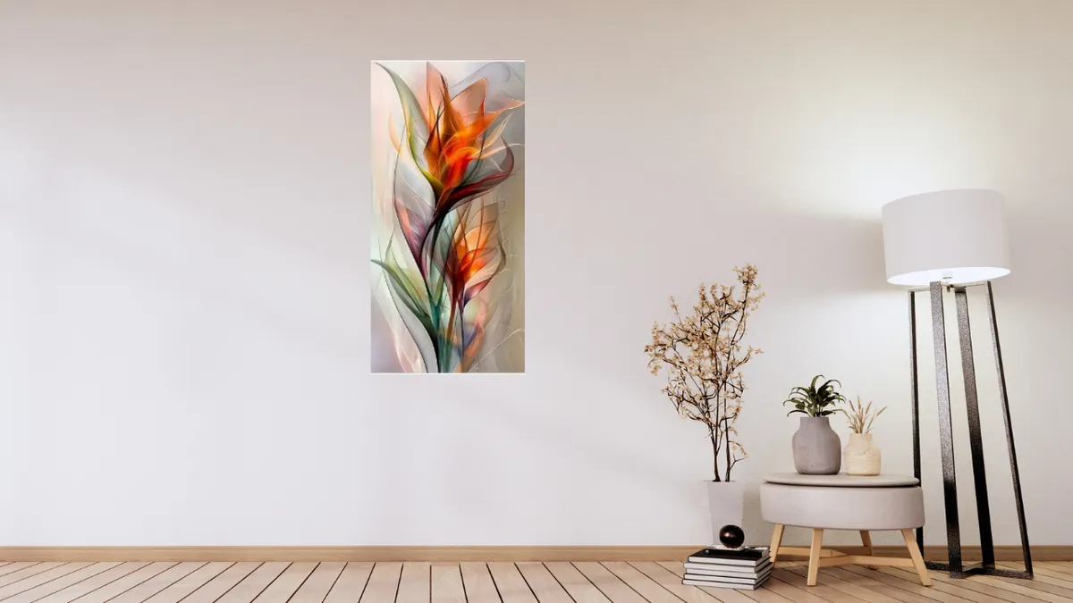 Mordern abstract floral wall art