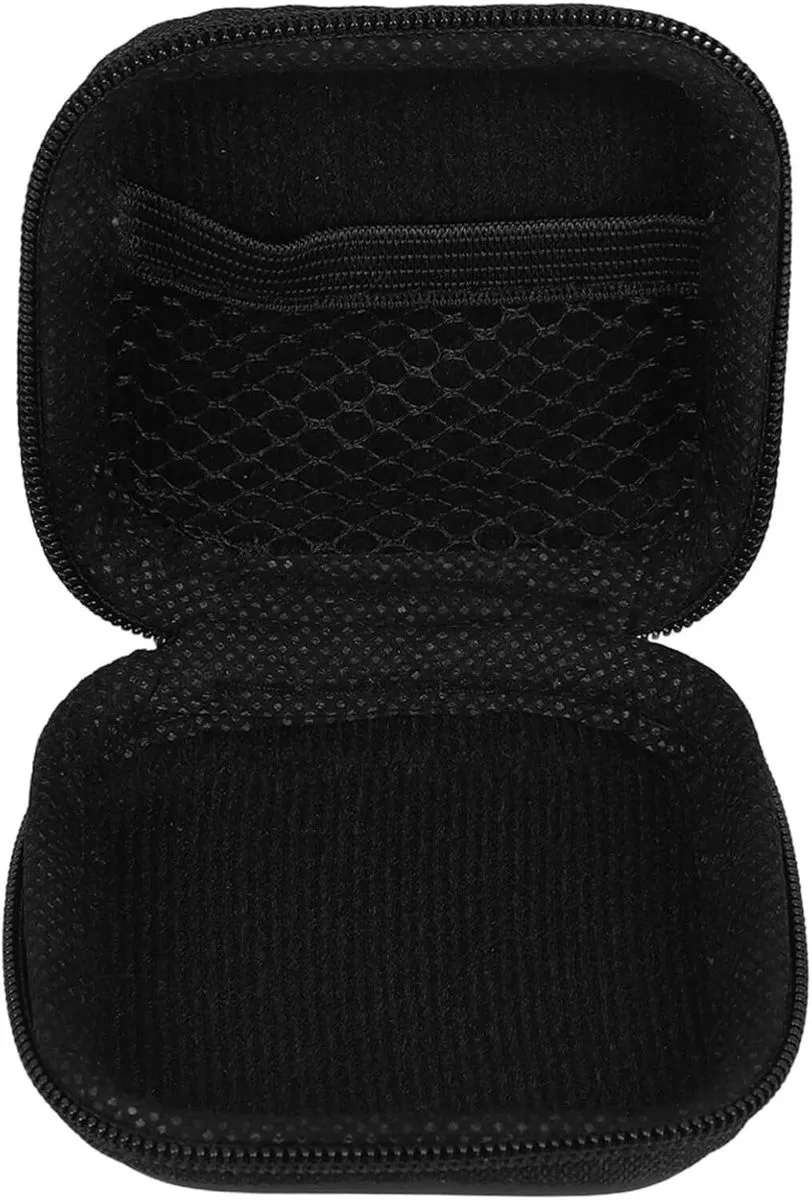 Portable Mini EVA Headphone Storage Case with Soft Lining and Mesh Pocket